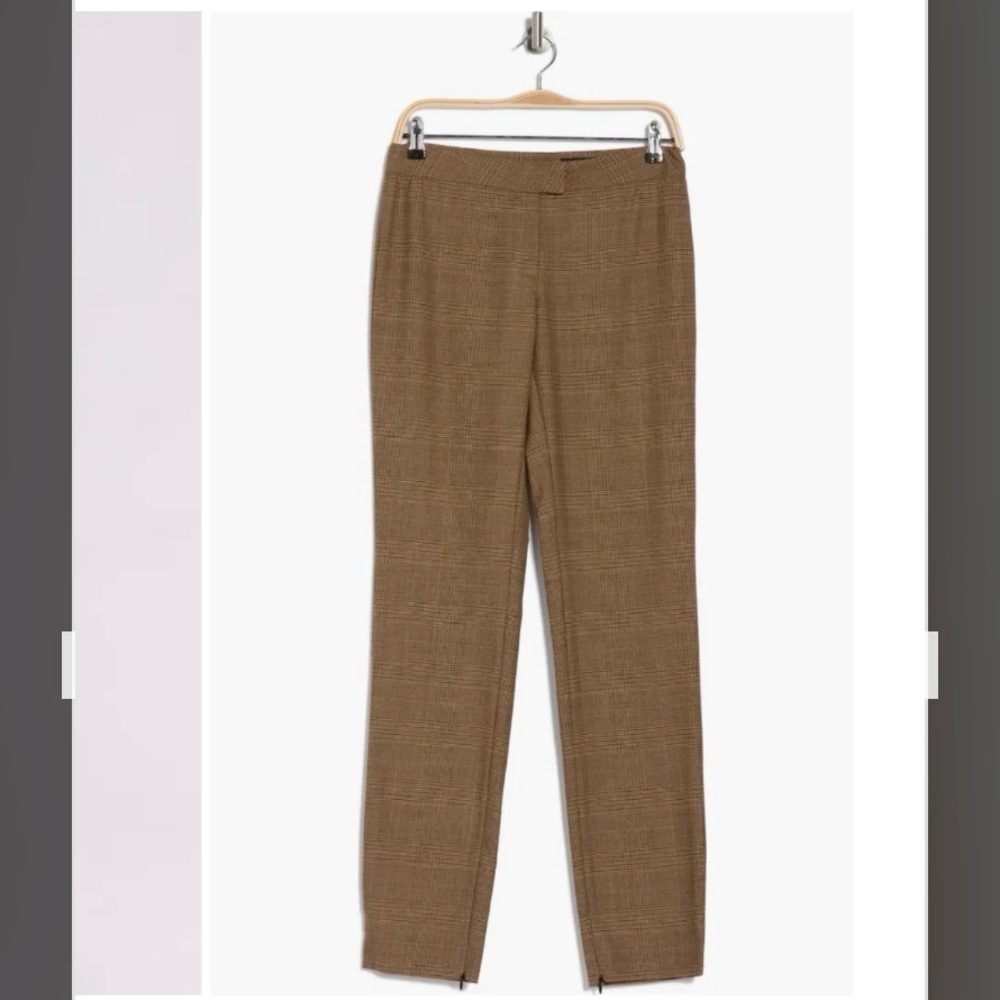 rag & bone Rebecca Plaid Pants in Beige Size 2 - Picture 4 of 4